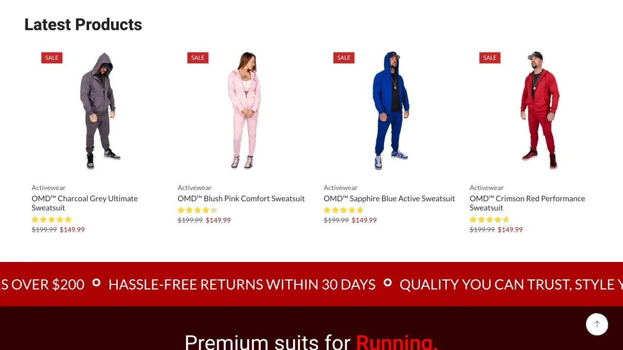 OMD Outfits - OMD Outfits Website Screenshot 3 - Professional Web Design Portfolio by TheBomb® Digital Marketing in Toronto, Vancouver, Calgary, Ottawa, Montreal, Kelowna, Canada