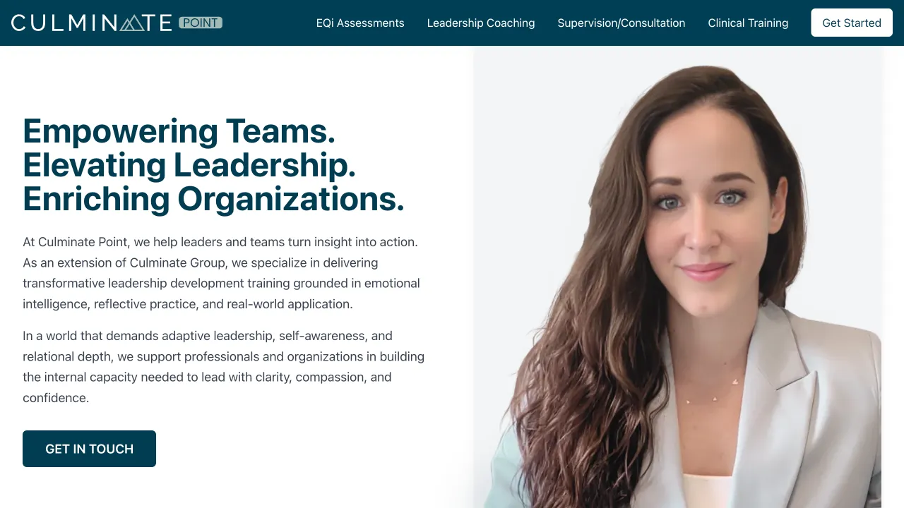 Healthcare Business Page - Culminate Group Website Screenshot 3 - Professional Web Design Portfolio by TheBomb® Digital Marketing in Toronto, Vancouver, Calgary, Ottawa, Montreal, Kelowna, Canada