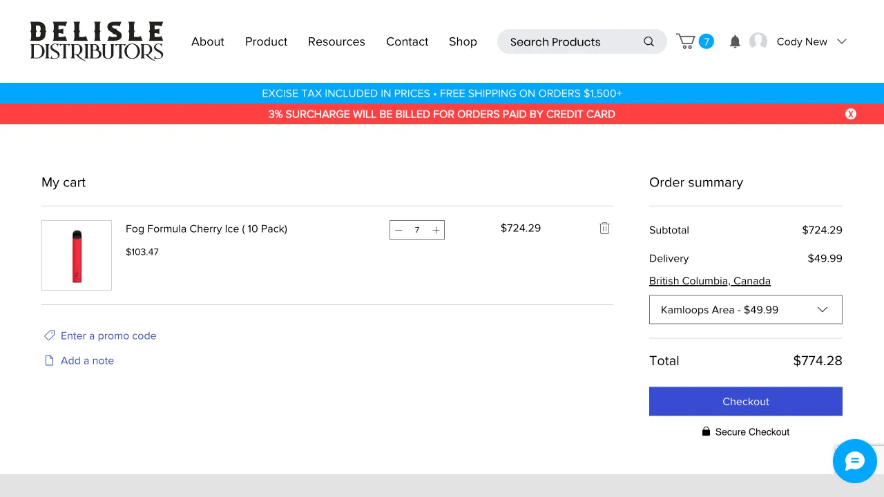 Delisle Distributors - Delisle Distributors Website Screenshot 1 - Professional Web Design Portfolio by TheBomb® Digital Marketing in Toronto, Vancouver, Calgary, Ottawa, Montreal, Kelowna, Canada