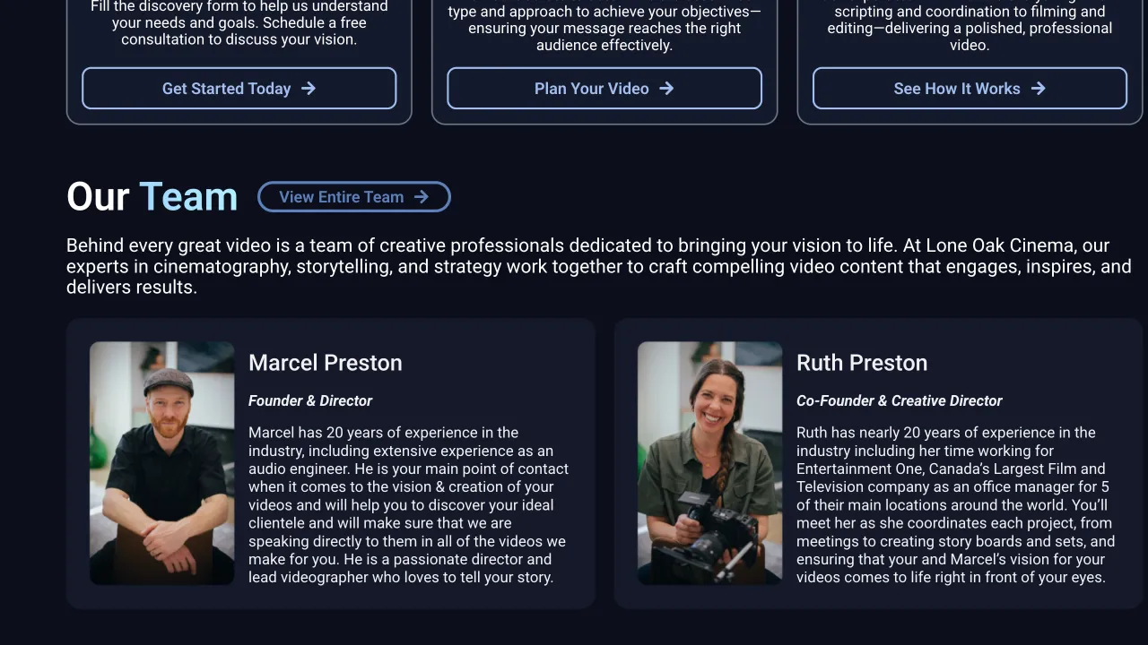 Lone Oak Cinema - Lone Oak Cinema Website Screenshot 2 - Professional Web Design Portfolio by TheBomb® Digital Marketing in Toronto, Vancouver, Calgary, Ottawa, Montreal, Kelowna, Canada