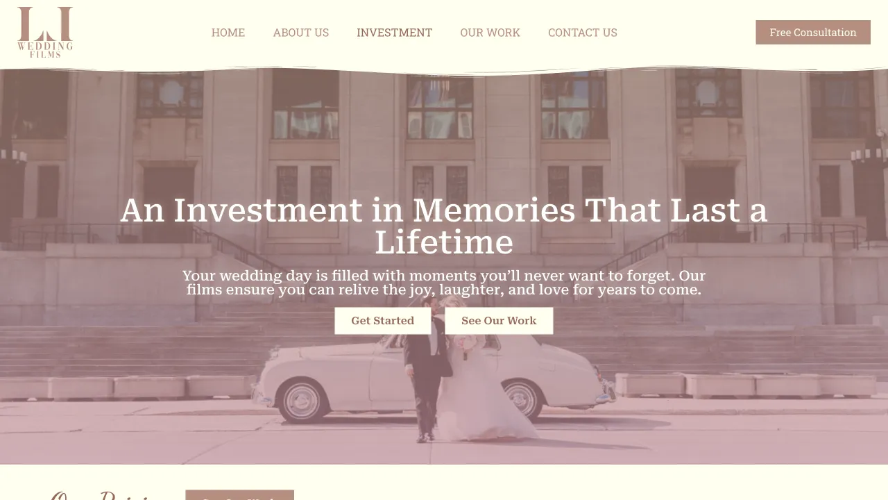 Love Letter Wedding Films Website Design Screenshot 2 - Media & Production Portfolio - TheBomb® Digital Marketing Services Across Canada Love Letter Wedding Films - Love Letter Wedding Films Website Screenshot 2 - Professional Web Design Portfolio by TheBomb® Digital Marketing in Toronto, Vancouver, Calgary, Ottawa, Montreal, Kelowna, Canada