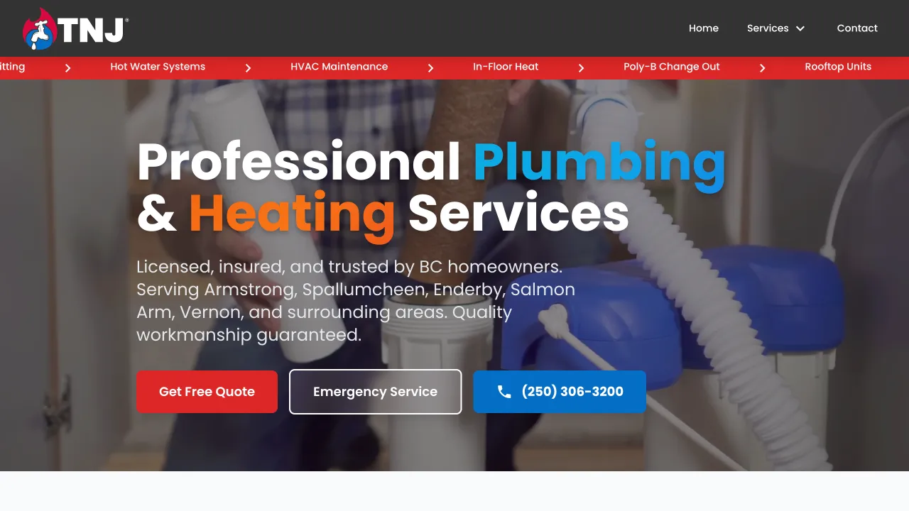 Local Service Business - Local Services Website Design Portfolio - TheBomb® Digital Marketing Services Across Canada Local Service Business - Professional Website Design Portfolio by TheBomb® Digital Marketing - Custom Web Development Services in Toronto, Vancouver, Calgary, Ottawa, Montreal, Kelowna, Canada